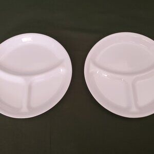 Corelle Divided Dinner Plate Livingware Winter White 3 Sections 10 1/4”